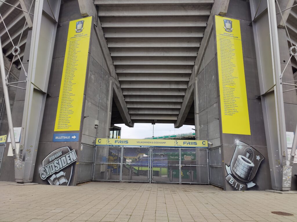 Brøndbys landsholdsspillere fra Brøndby Stadion