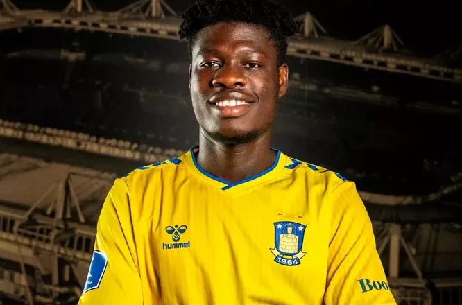 Brøndby-spilleren Emmanuel Yeboah