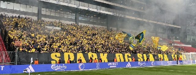 Brøndby-fans før derbyet imod fck den 1. september 2024.