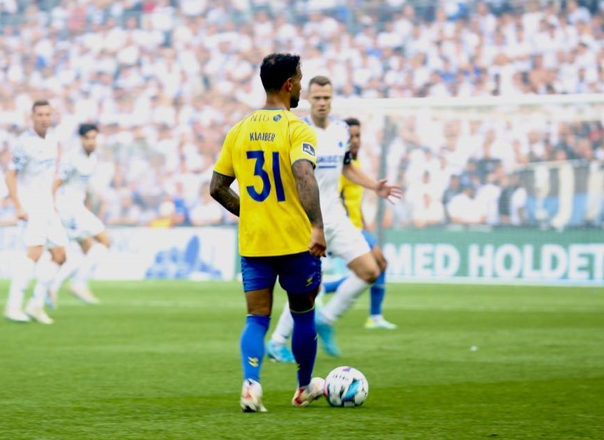 Sean Klaiber i kamp for Brøndby imod fck