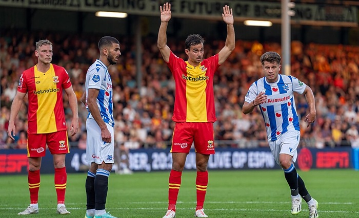 Mats Köhlert i kamp for Heerenveen.