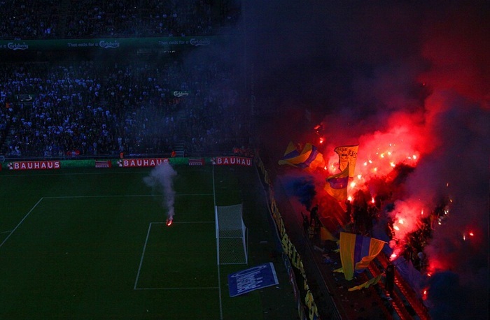 Brøndby fans i Parken