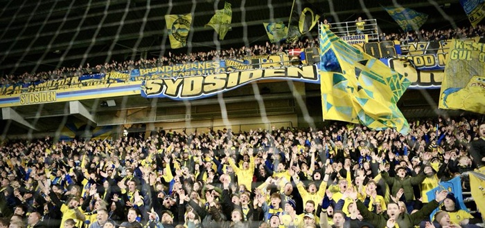 Brøndby-fans på Sydsiden