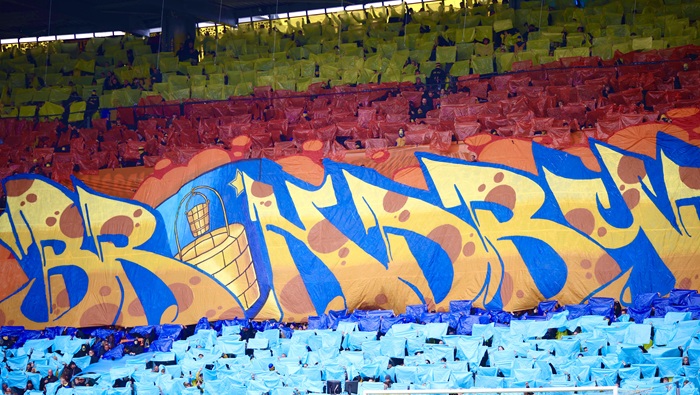Brøndby tifo imod FC Midtjylland