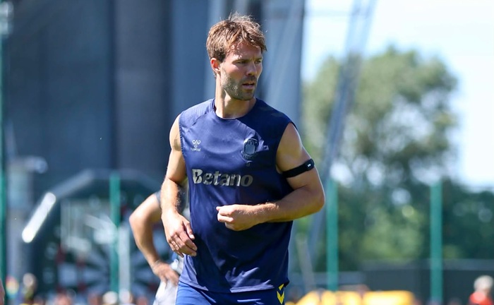 Patrick Mortensen under træningen
