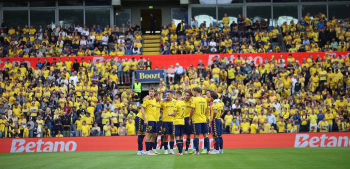 Brøndby-spillere imod Viborg